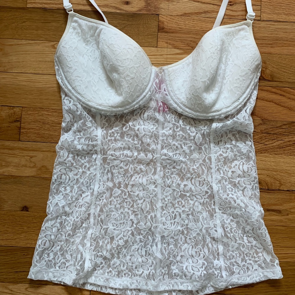 White lace cami